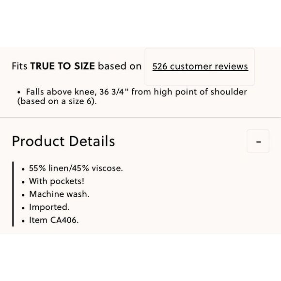 J.CREW Mini Dress Women 2 Beige Linen Blend Sleeveless Shift Pockets CA406 - Picture 14 of 14